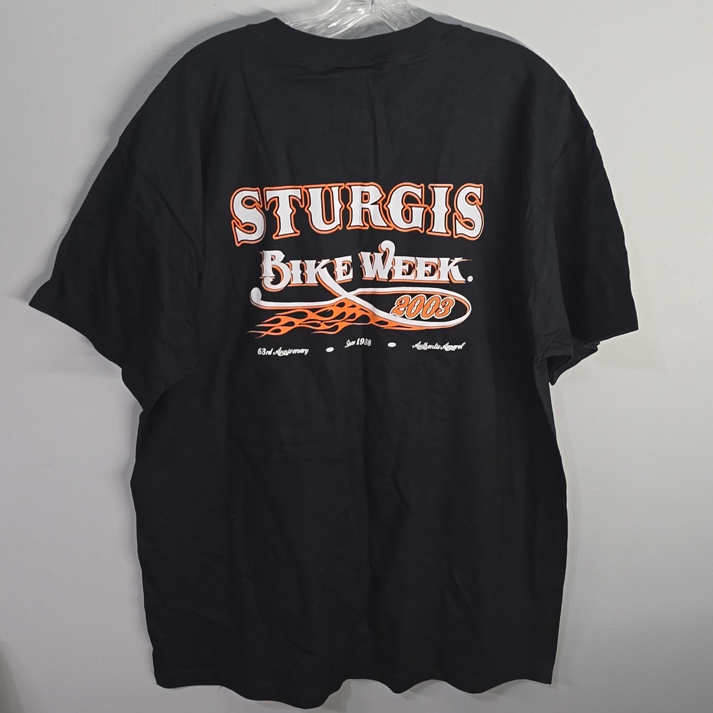 Y2k Sturgis shirt men’s xl x-large Rally SD Motorcycle black tee t-shirt bike